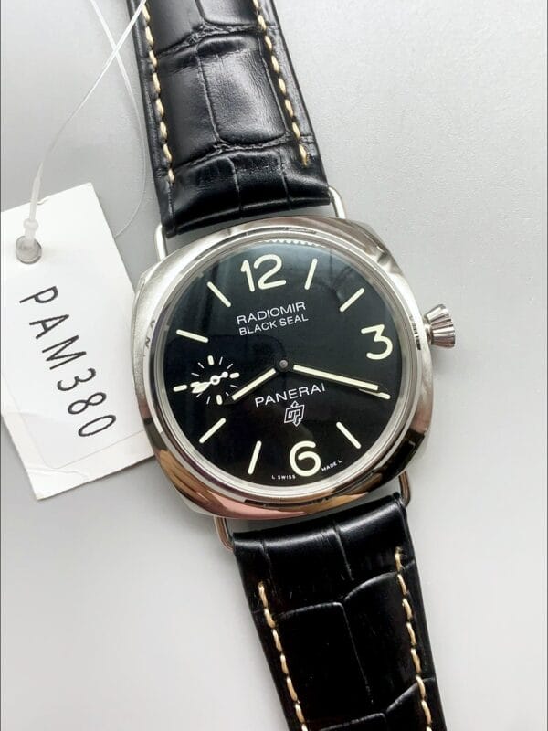 パネライ スーパークローン ラジオミール ブラックシール PAM380 45mm ブラックダイヤル（1:1スーパークローン）