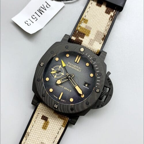 パネライ サブマーシブル PAM1513 カルボテック GMT ネイビーシールズ エディション 44MM（1:1スーパークローン）
