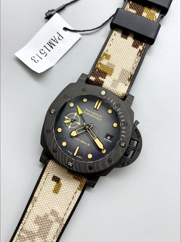パネライ サブマーシブル PAM1513 カルボテック GMT ネイビーシールズ エディション 44MM（1:1スーパークローン）