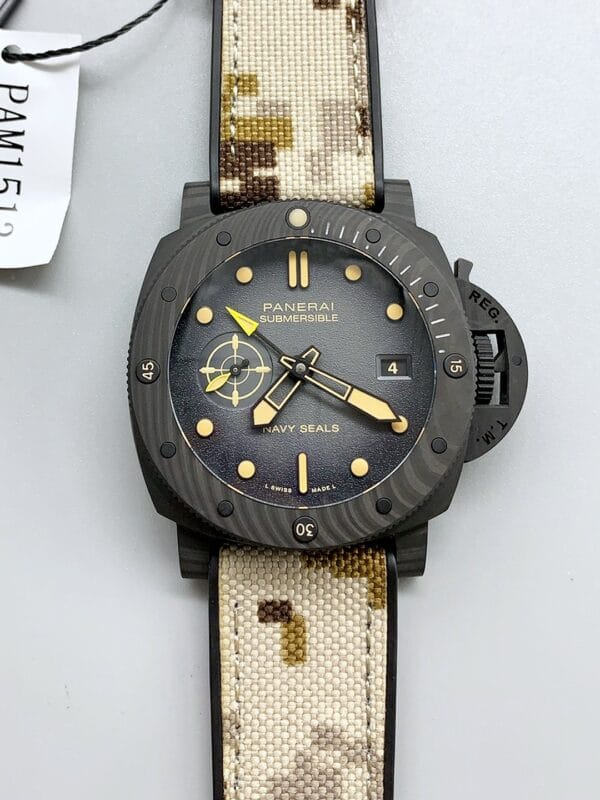 パネライ サブマーシブル PAM1513 カルボテック GMT ネイビーシールズ エディション 44MM（1:1スーパークローン）