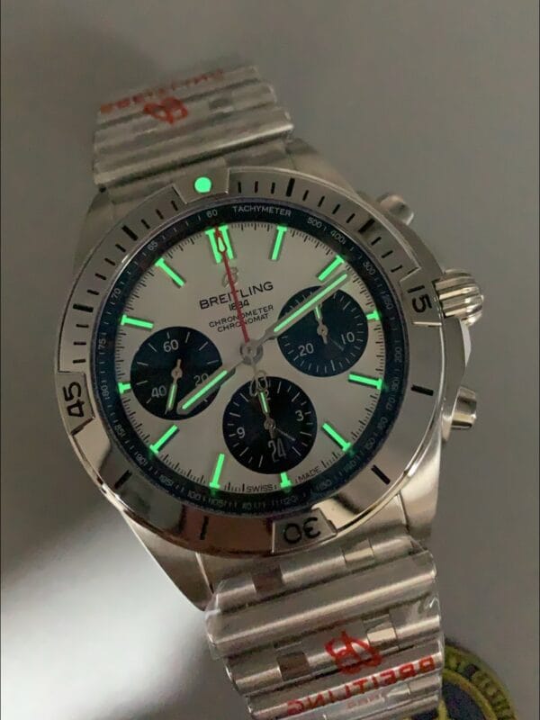 ブライトリング クロノマット B01 42 エディション 904Lスチールケース、シルバーダイヤル（1:1スーパークローン）