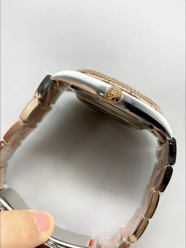 ロレックス デイトジャスト 41MM ツートーン ローズゴールド ブラウンダイヤル ウォッチ（1:1スーパークローン）
