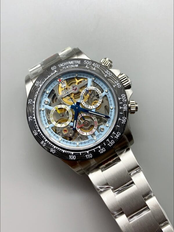 ロレックス デイトナ Artisans De Geneve ステンレススチールウォッチ ブラックカーボンベゼルウォッチ（1:1スーパークローン）