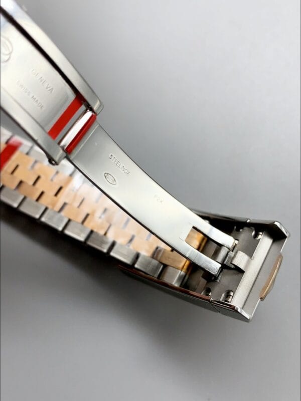 ロレックス デイトジャスト 41MM ツートーン ローズゴールドプレート フルーテッドダイヤル ウォッチ（1:1スーパークローン）