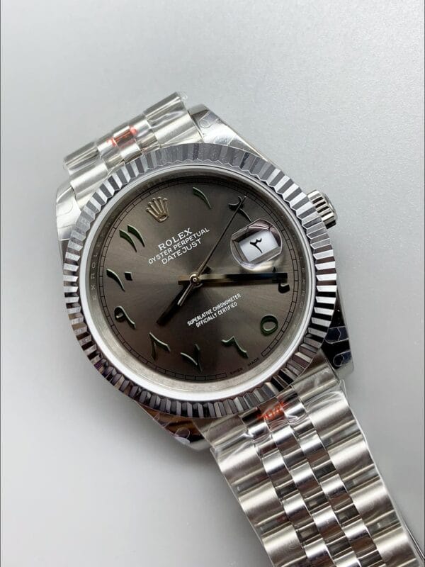 ロレックス デイトジャスト M126300 41MM ETA3235 グレーアラビアダイヤル – 904Lスチールケース（1:1スーパークローン）