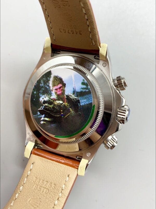 ロレックス デイトナ ホワイトダイヤル ブラウンレザーストラップ クロノグラフ 1:1スーパークローン