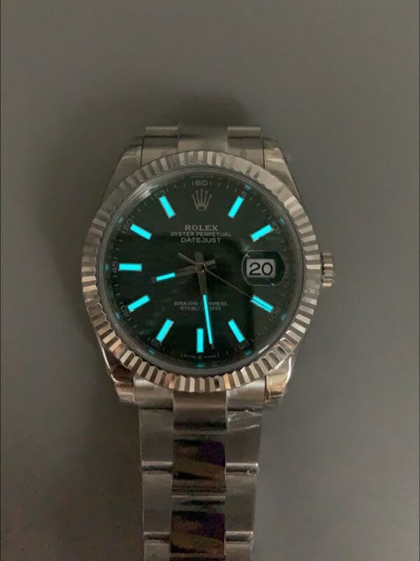 ロレックス デイトジャスト Cal.3235ムーブメント 904Lスチール 41MM – グリーンフルーテッドモチーフダイヤル（1:1スーパークローン）