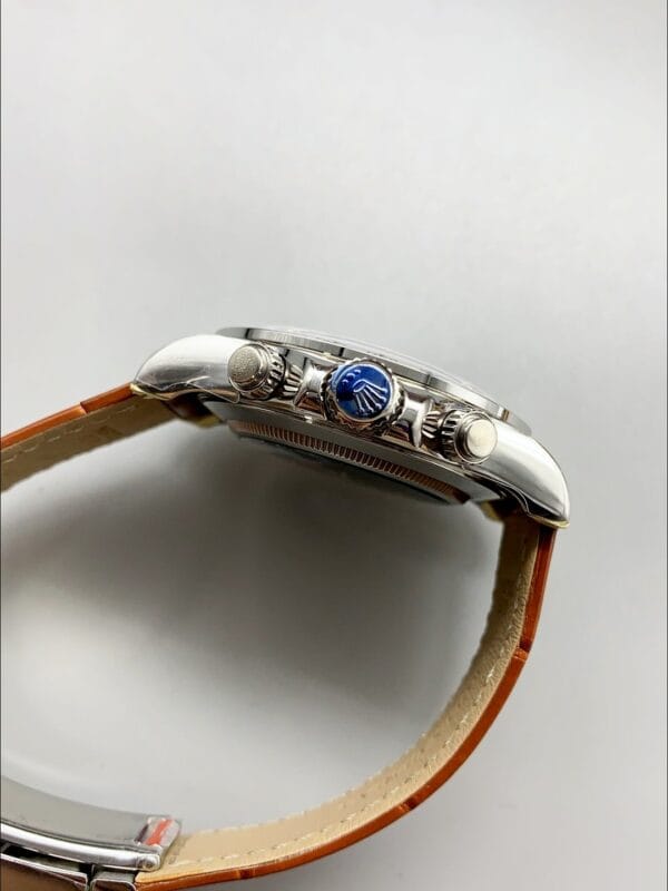 ロレックス デイトナ ホワイトダイヤル ブラウンレザーストラップ クロノグラフ 1:1スーパークローン