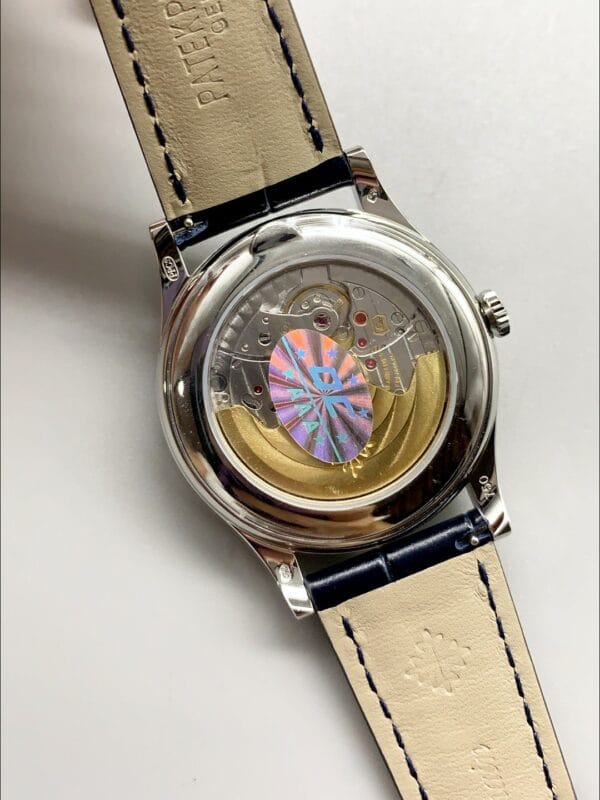 パテックフィリップ アニュアルカレンダー ブルーダイヤル レザーストラップ 1:1スーパークローン