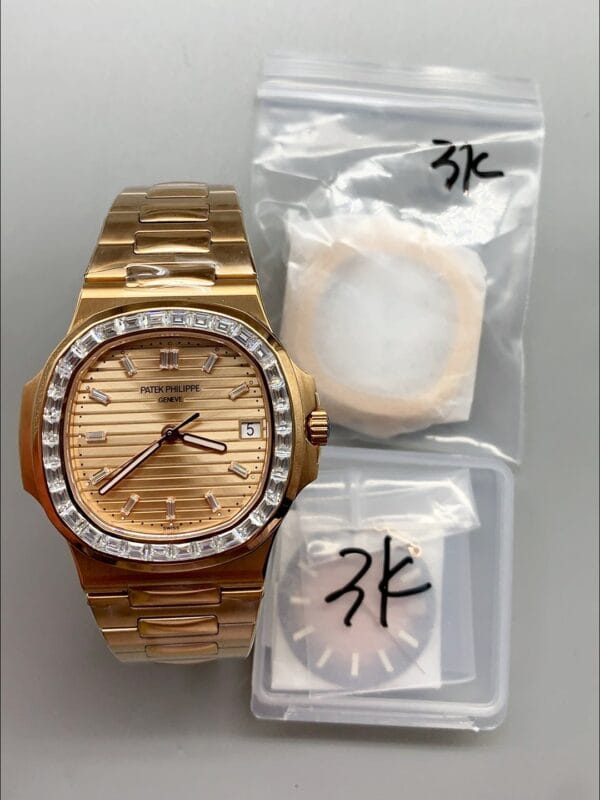 パテック フィリップ ノーチラス5711 ローズゴールドダイヤル ローズゴールド（1:1スーパークローン）