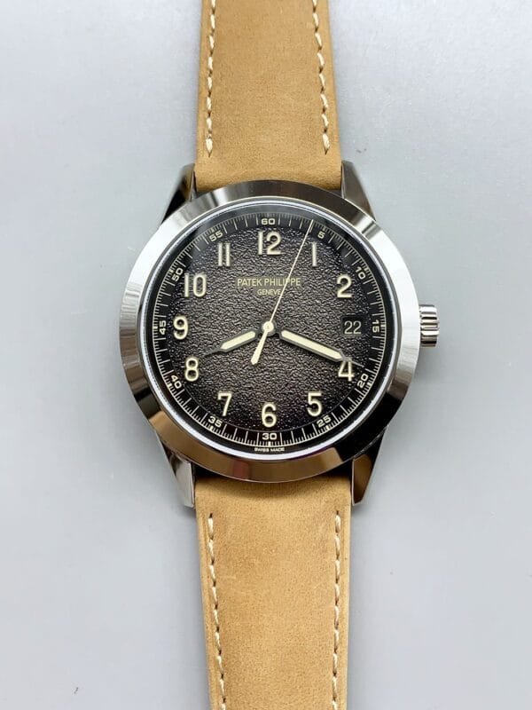 パテックフィリップ カラトラバ 5226G-001 904Lスチール レザーストラップ（1:1スーパークローン）