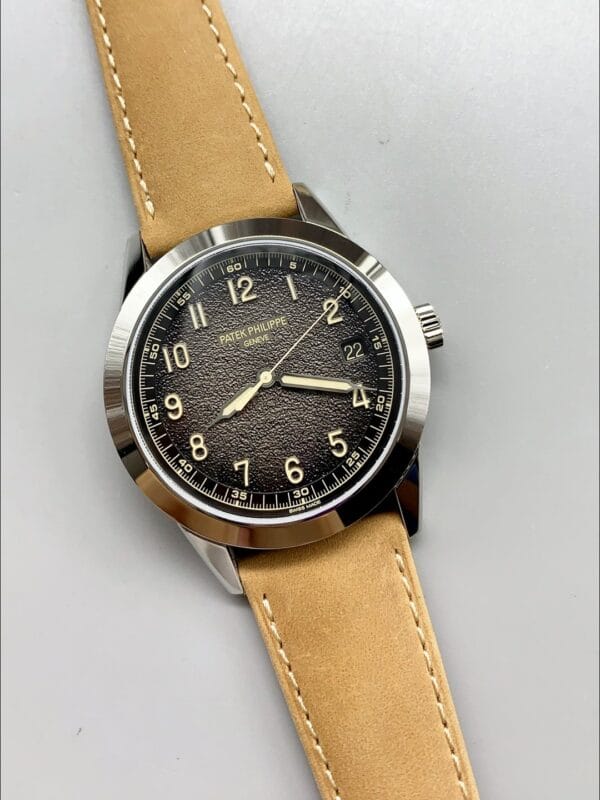 パテックフィリップ カラトラバ 5226G-001 904Lスチール レザーストラップ（1:1スーパークローン）