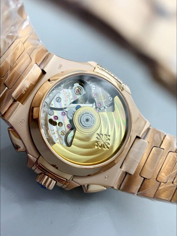 パテック フィリップ ノーチラス 5980/R ローズゴールド 904Lスチールケース ブラックダイヤル（1:1スーパークローン）