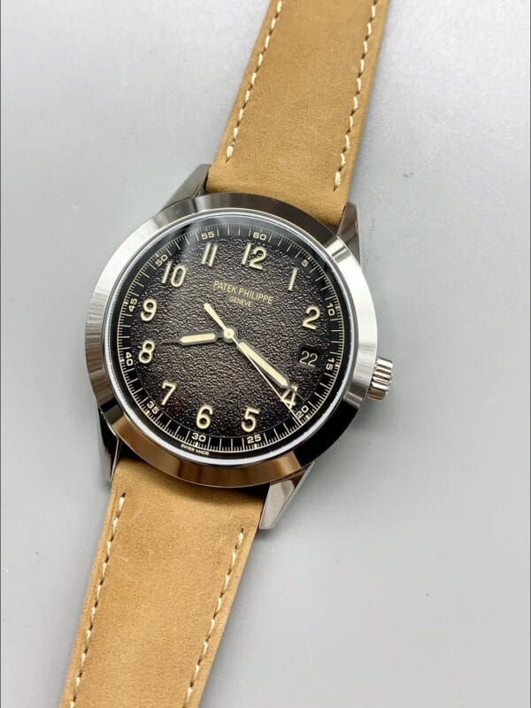 パテックフィリップ カラトラバ 5226G-001 904Lスチール レザーストラップ（1:1スーパークローン）