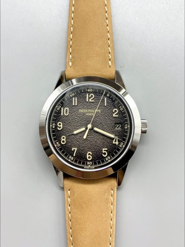 パテックフィリップ カラトラバ 5226G-001 904Lスチール レザーストラップ（1:1スーパークローン）