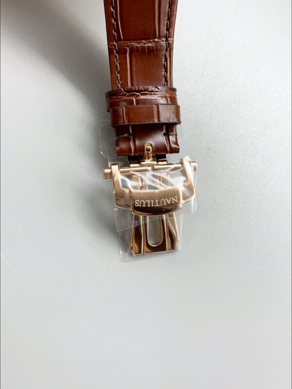 パテックフィリップ ノーチラス 5980/R クロノグラフ ローズゴールド 904Lスチールケース ブラウンダイヤル（1:1スーパークローン）