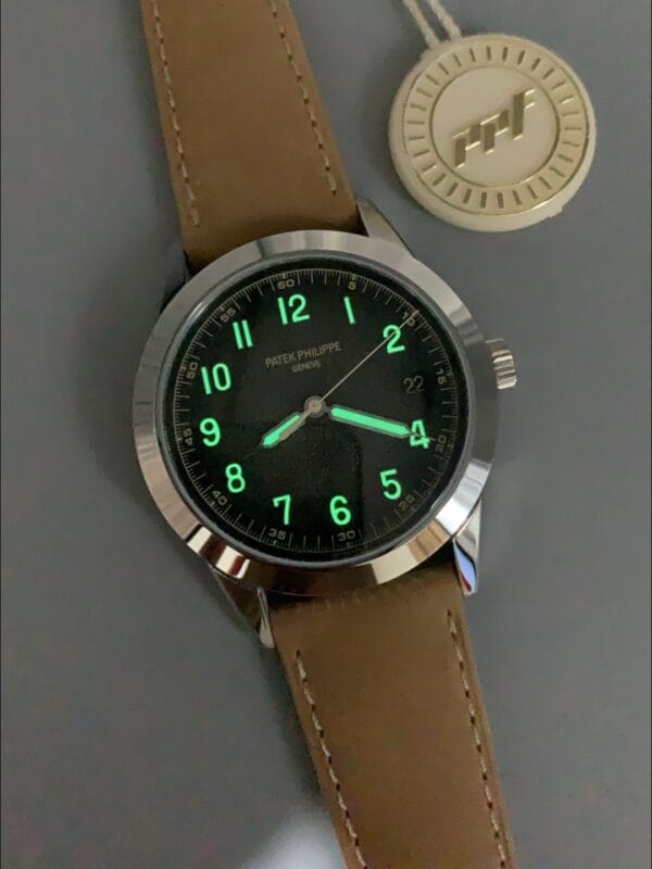 パテックフィリップ カラトラバ 5226G-001 904Lスチール レザーストラップ（1:1スーパークローン）