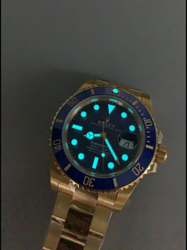 ロレックス サブマリーナー 40mm ゴールドケース ブルーダイヤル 3135ムーブメント（1:1スーパークローン）