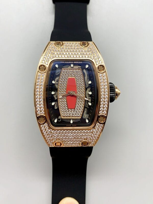 リシャール・ミル RM07-01 ローズゴールド ジャスパーダイヤル ミディアムセット（1:1スーパークローン）