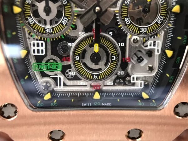 RM011 RG フェリペ・マッサ 18Kローズゴールド 1:1スーパークローン